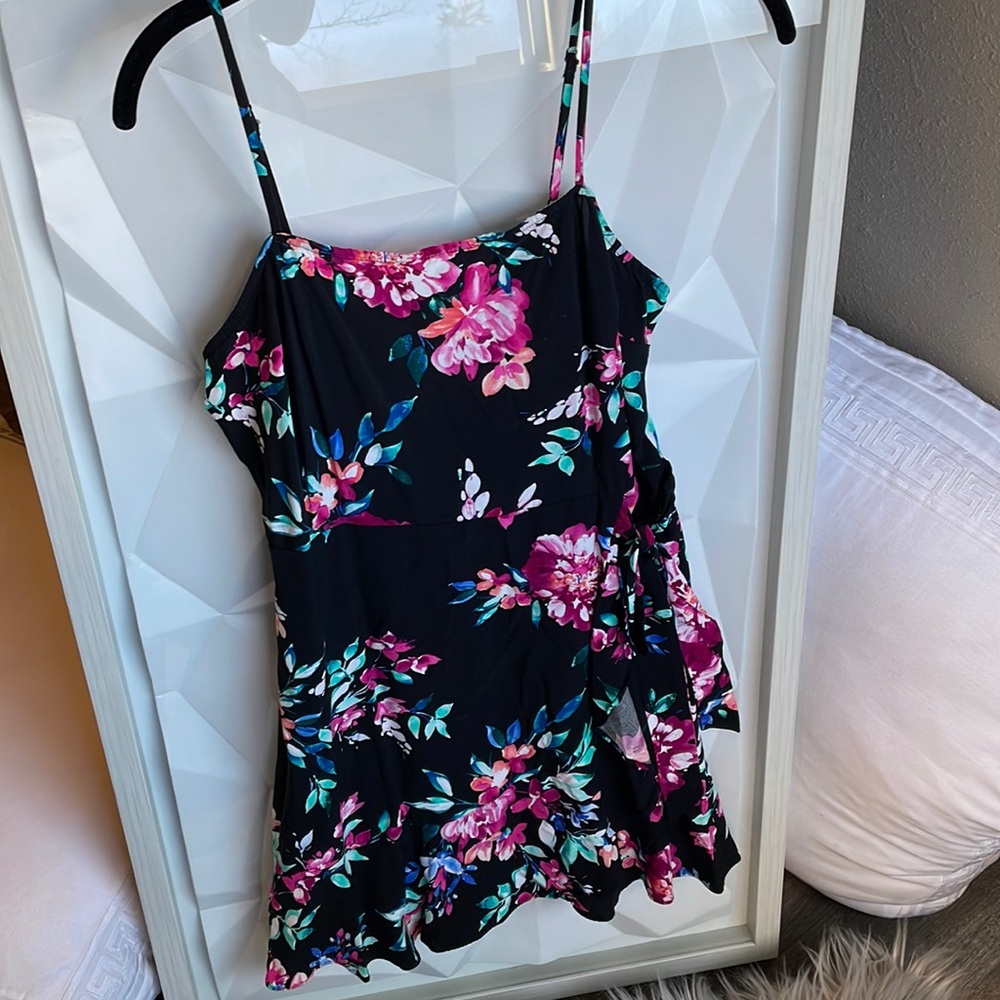 Floral wrap dress